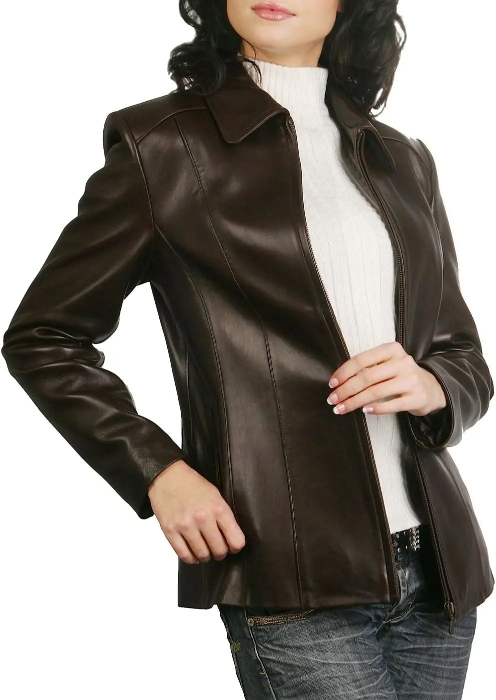 BGSD Women Miranda Lambskin Leather Jacket