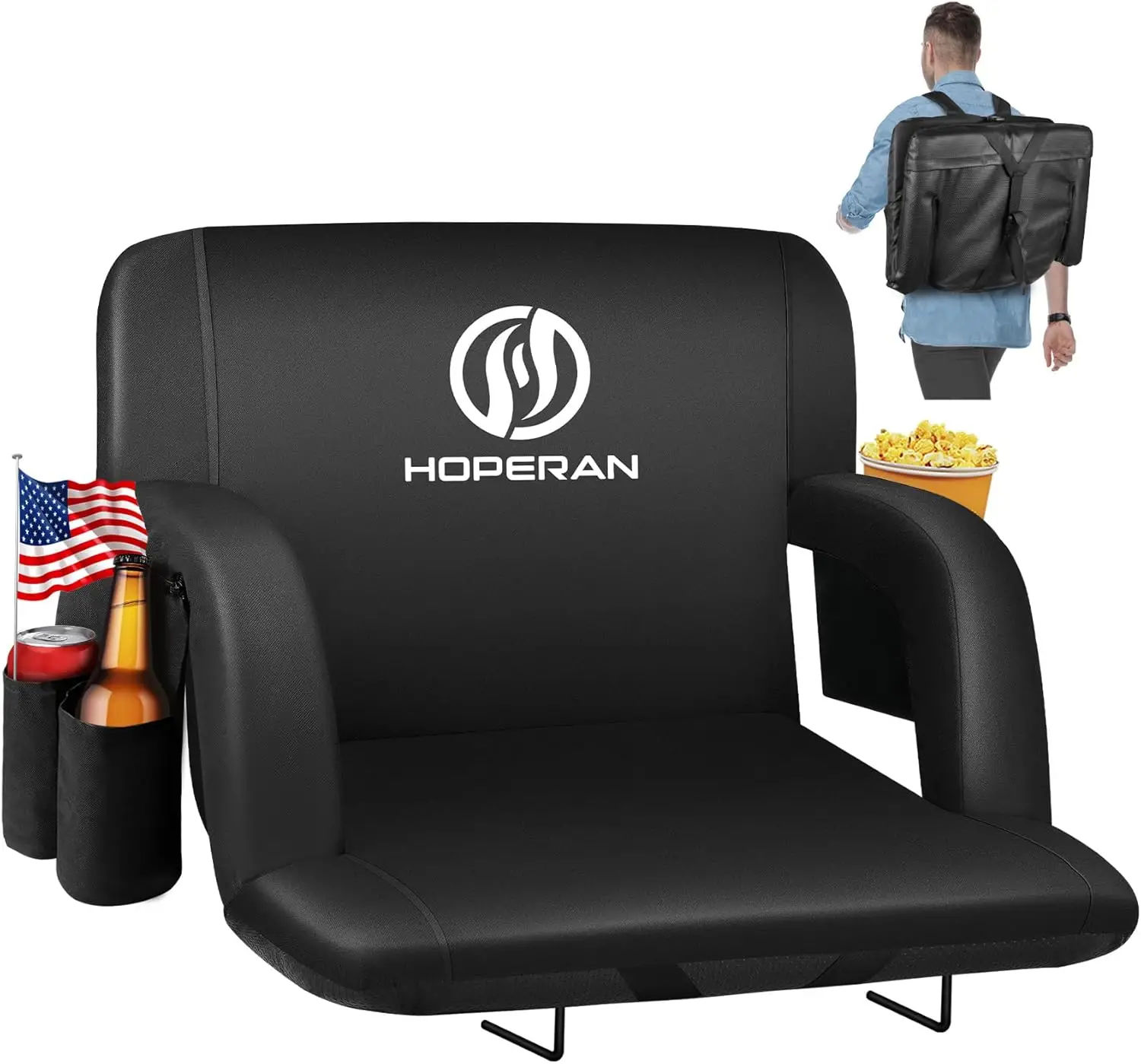 Stadium Seats for Bleachers with Back Support