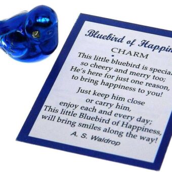 Ganz Bluebird of Happiness Pocket Charm with Story Card,One Size