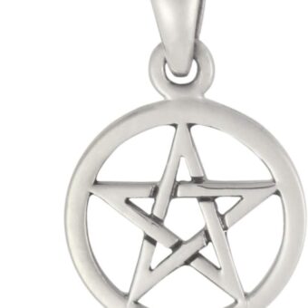 Sterling Silver Small Wiccan Pentacle Pendant