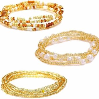 Waist Bead Chains 3 Pieces African Belly Chains Body Jewelry For Women Girls Durable design