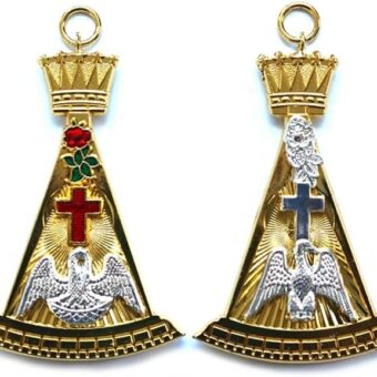 18th Degree Scottish Rite Masonic Collar Jewel - [3'' Tall]