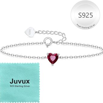 925 Sterling Silver Heart Bracelet for Women, S925 Mini Heart Chain Link Bracelets, Dainty Silver Heart Bracelet Jewelry Gifts for Teen Girls Women...