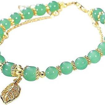 Bracelets for Women Hetian Jade Chain Bracelet, Adjustable Double Layer Bracelet Jewelry Birthday Mothers Day Gifts