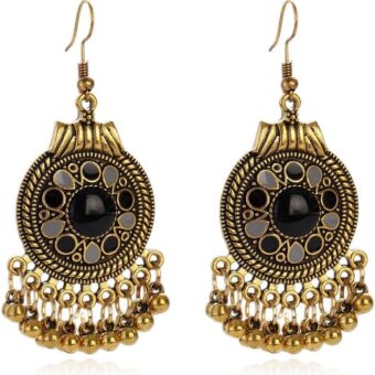 CHUNYANAN Bohemian Ethnic Retro Style Gold Chandelier Tassel Dangle Drop Earrings For Women Girls personalized Mexico Gypsy Dangle Earrings Jewelry