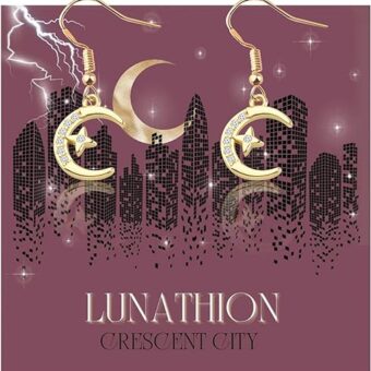 Crescent City Gift Book Lover Gift lunathion Book Lover Gift Night Court Gift Night Earrings for Reader