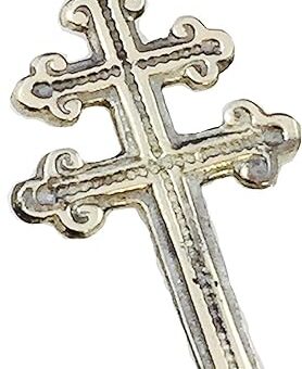 Cross of Lorraine French Foreign Legion Magnum Pendant Sterling Silver 925