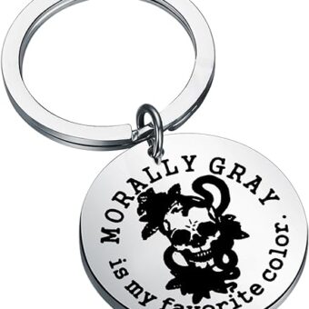 Enemies To Loves Gift Dark Romantic Gift Spicy Reader Gift Morally Gray Is My Favorite Color Keychain Smut Book Club Gift