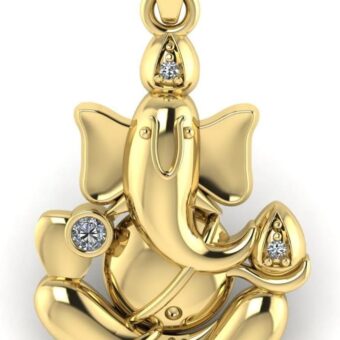 Lord Ganesha Hindu God Spritual of Fortune Charm Pendant