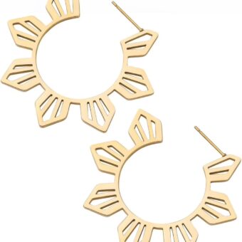 Philippine Sun Araw Statement Hoop Earrings | Pinoy Pride Jewelry