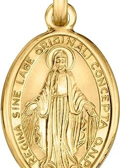 Ross-Simons Italian 18kt Yellow Gold Miraculous Medal Pendant