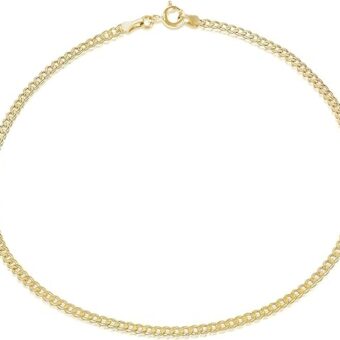 Savlano 14K Solid Gold Italian Chain Figaro, Rope, Mariner, Box, Cuban 14 Karat Anklet for Women & Girls Comes With Gift Box - Made in Italy