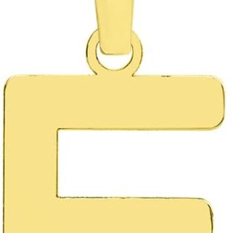 Solid 14k Yellow Gold Dainty Mini Uppercase Initial Charm Block Letter Pendant