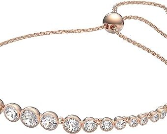 Swarovski Emily Tennis Bracelet Jewelry Collection, Clear Crystals, Blue Crystals, Pink Crystals (Amazon Exclusive)