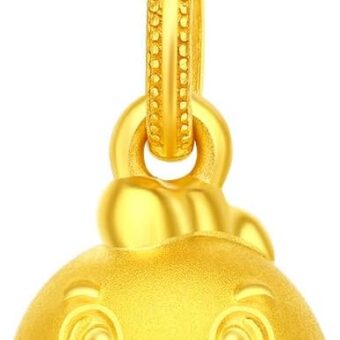 CHOW TAI FOOK 999 Pure 24K Gold Chinese Zodiac Rounded Face Pendant