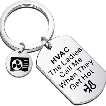 FAADBUK HVAC Tech Gift Hvac Technician Keychain HVAC The Ladies Call Me When They Get Hot for Her Gift for Coworker Husband