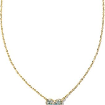 Kendra Scott Ari Pave Crystal Heart Necklace, Fashion Jewelry For Women