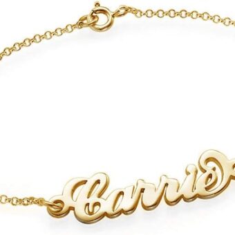 PicturesOnGold.com Exclusive Personalized Name Anklet - Any Name Available Custom Name Anklet in Silver & Gold