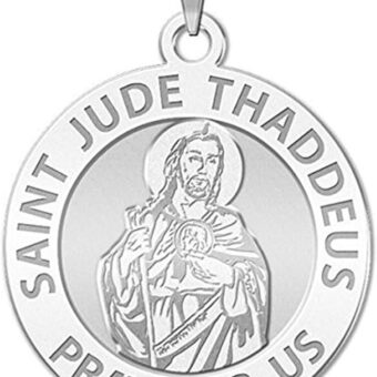 PicturesOnGold.com Saint Jude Religious Medal - in Sterling Silver, 10K, or 14K Gold