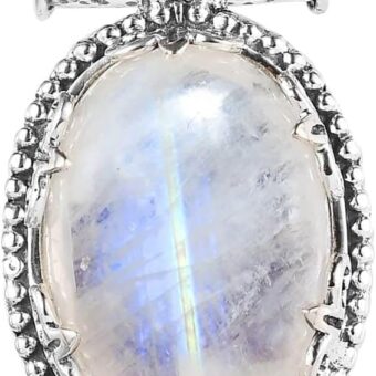 Shop LC Rainbow Moonstone Amethyst 925 Sterling Silver Pendant for Women Jewelry Ct 9.35 Birthday Gifts for Women