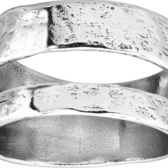 Silpada 'Double Spaced' Two Bar Ring in Sterling Silver