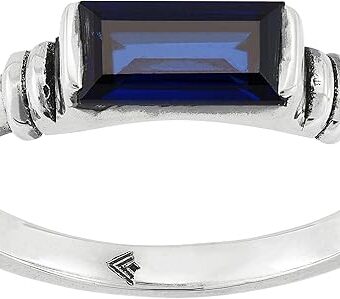 Silpada 'Mediterranean Blue' Sterling Silver Lab-Created Sapphire Ring