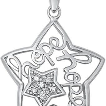 Star of Hope Pendant in Sterling Silver