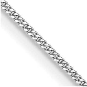 14k Gold Wg .9mm Curb Chain Anklet 10 Inch Jewelry for Women