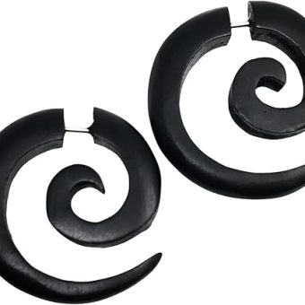 1pcs black earring