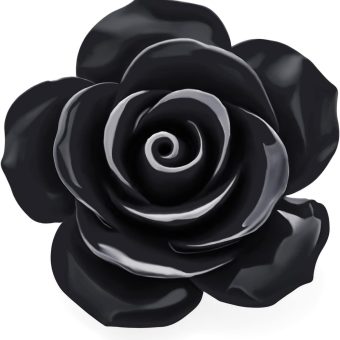 Romantic Fashion Statement Pink Blue Black White Red Floral Blooming 3D Carved Large Rose Flower Brooch Scarf Pin for Women Teen