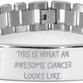 Special Dancer Gifts, This is What an Awesome Dancer, Dancer Ladder Bracelet From Colleagues, Engraved Bracelet For Men Women, Dance gifts, Dancewear, Dancer jewelry, Dancer clothes, Shoes