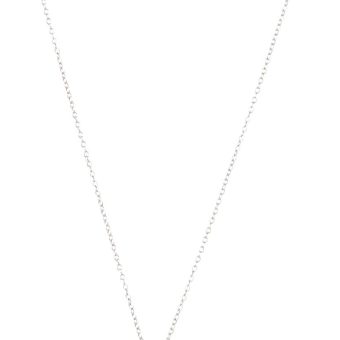 Amazon Essentials Genuine or Created Gemstone Birthstone Flower Pendant Necklace with Chain in Sterling Silver, 18" (previously Amazon Collection)