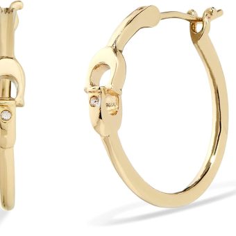 COACH Women's Signature Hoop Earrings