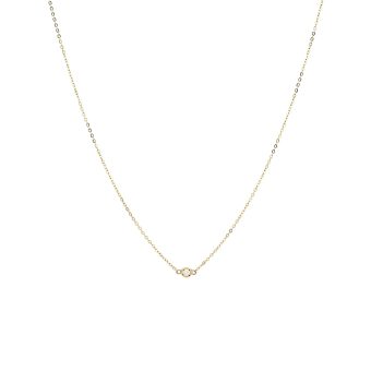 Diamond Choker Necklace, Minimalist Necklace, Diamond Necklace, 03 ct .05 ct .07 ct .10 ct Natural Diamond Choker, 14k Gold Choker Diamond Necklace