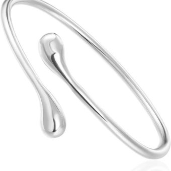 Vitaltyextracts Silver Plated Bracelet Shining Bangle Bracelets (Silver)