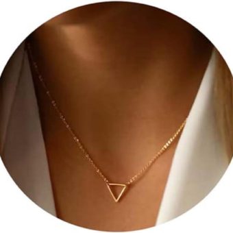 Collner 14K Gold Heart Pendant Necklace for Women Dainty Star Necklace Tiny Evil Eye Choker Necklace Boho Crescent Moon Necklace Minimalist Jewelry