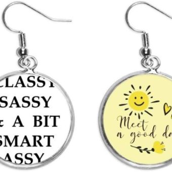 Classy Sassy Bit Smart Assy Design Ear Drop Sun Flower Earring Jewelry Fashion