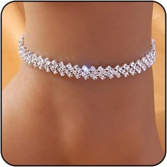 Silver Ankle Bracelets for Women Gold Anklets for Women Waterproof Stainless Steel Link Chain Anklet Tennis Rhinestone Diamond Anklets for Women Heart Butterfly Anklets for Women Summer Beach Foot Jewelry