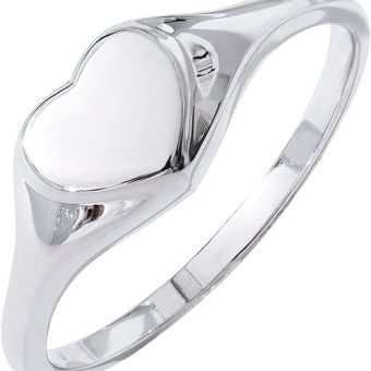 Amazon Essentials 14K Plated Sterling Silver Round Signet Ring