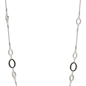 Nine West Silver womens male Tone Long Strand Necklace, 42"