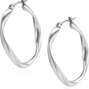 Lucky Brand Women's Twist Hoop Earrings