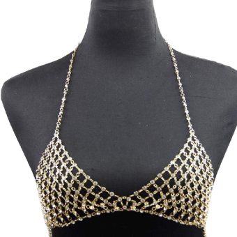 Vacation Leisure Nightclub Chest Chain Body Artificial Crystal Bra Chain Top Bra Chain Bra Chains for Women Sexy