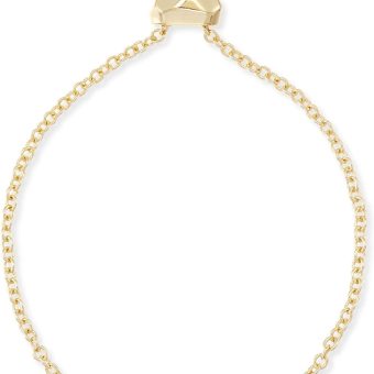 Kendra Scott Elaina Adjustable Chain Bracelet for Women, Fashion Jewelry, Gold-Plated