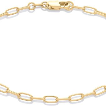 Amazon Essentials 14K Paperclip Chain Bracelet