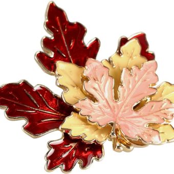 BinaryABC Thanksgiving Brooch Pin,Autumn Fall Leaves Brooch Pin,Maple Leaf Lapel Pin, Thanksgiving Jewelry Accessory Gifts Decoration