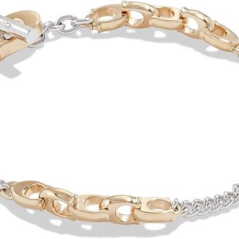 Coach Women's Signature Mixed Chain Bracelet