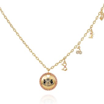 Juicy Couture Goldtone Coin Pendant Necklace