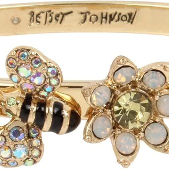 Betsey Johnson Womens Motif Bangle Bracelet