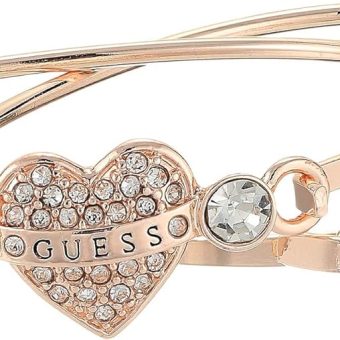 GUESS Women's Tension Bracelet Duo, Rose Gold, One Size