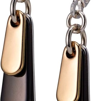 Nine West "Metal Motion" Tri-Tone Shaky Drop Earrings, Multi